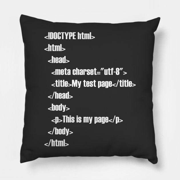 HTML Pillow by SherriVoils