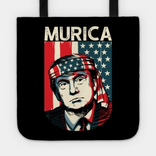 4th of July Trump Murica Merica USA Independence Day Tote