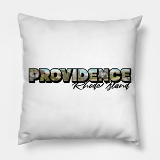 Providence Rhode Island Big Letter Pillow