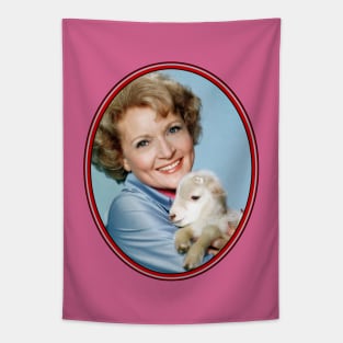 Betty White: Friend Of The Animals Tapestry