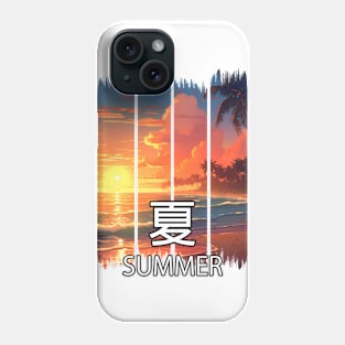 Paradise Beach at Sunset Landscape – Anime Shirt Phone Case