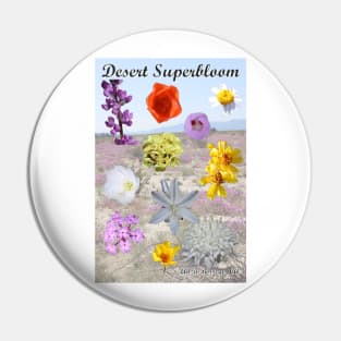 California Desert Wildflower Superbloom Pin