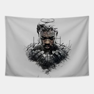 Tribute King Of Wakanda on Sketch Art Tapestry