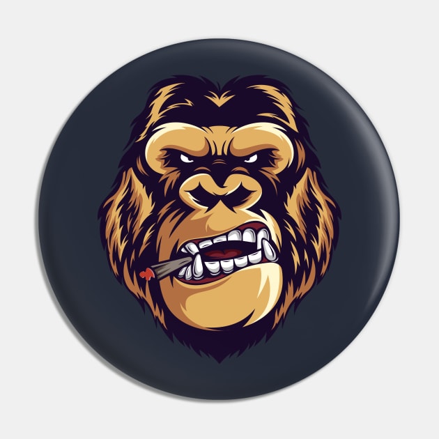 Angry Gorilla Pin by Kachow ZA