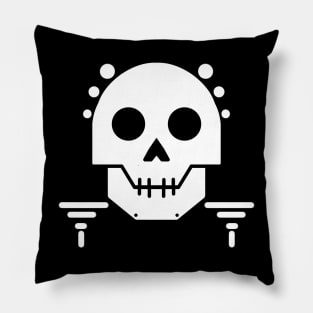 White Skull design Pillow