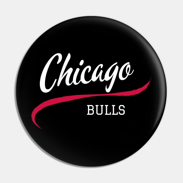 Bulls Pin by CityTeeDesigns