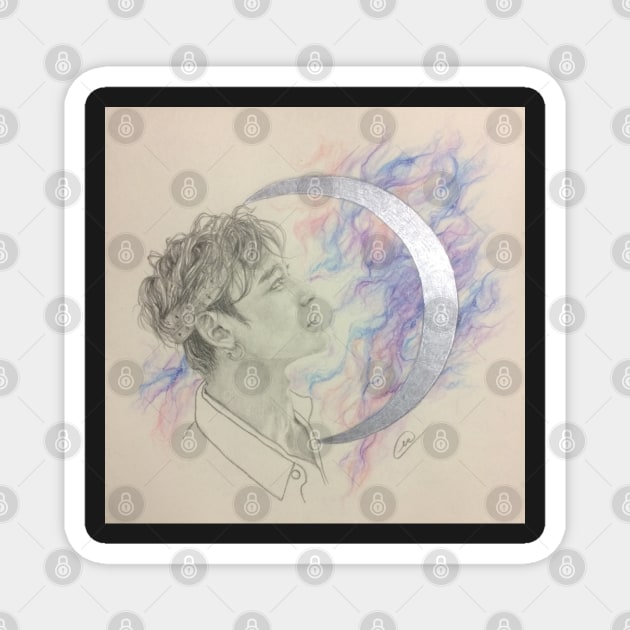 Lucas (NCT) - Galaxy drawing Magnet by dangerbeforeyou