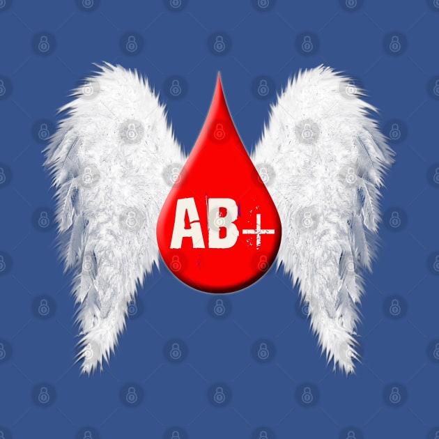 Blood Type AB Positive - Angel Wings by PurplePeacock