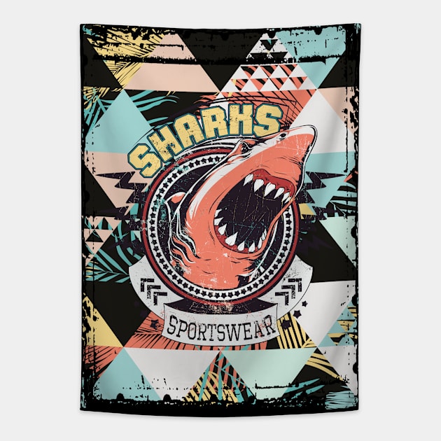 Jaws Tapestry by PrintstaBee