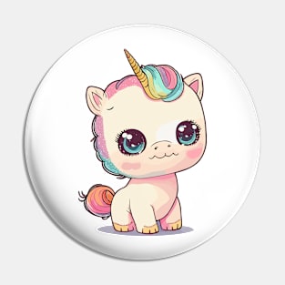 Cute baby unicorn Pin