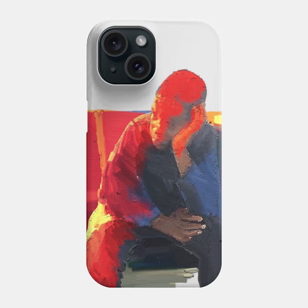 Losing Patience with the World Phone Case by UBiv Art Gallery