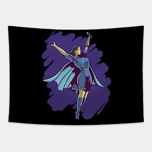 Super Feminist Woman Tapestry