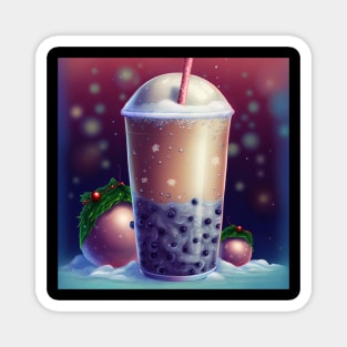 Christmas bubble tea Magnet