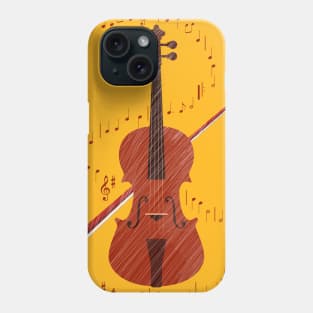 Violin playing Beethoven's Hymn of Joy. Phone Case