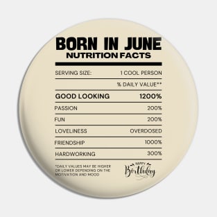 Born in june Pin