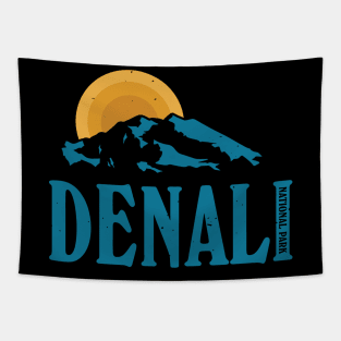 Alaska Denali National Mount Park Retro Vintage Design Gift Tapestry