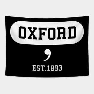 Oxford Comma Tshirt  Funny English Teacher Tapestry