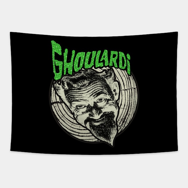 Ghoulardi Shock Theater Tapestry by Niko Neon