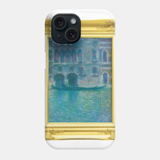 PANTONE MONET -  Gold Frame Palazzo da Mula, Venice (1908) by Claude Monet Phone Case