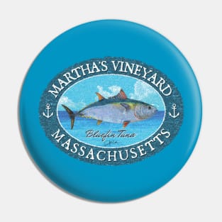 Martha's Vineyard, Massachusetts Bluefin Tuna Pin