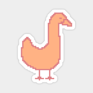 Pixelart Goose Peach Fuzz Pantone Color of the Year 2024 Magnet