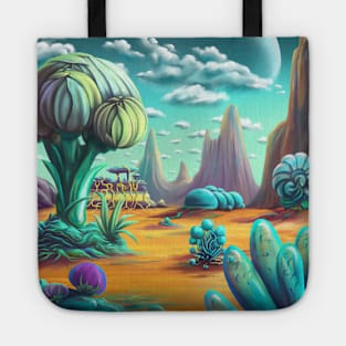 Alien World Landscape 2 Tote