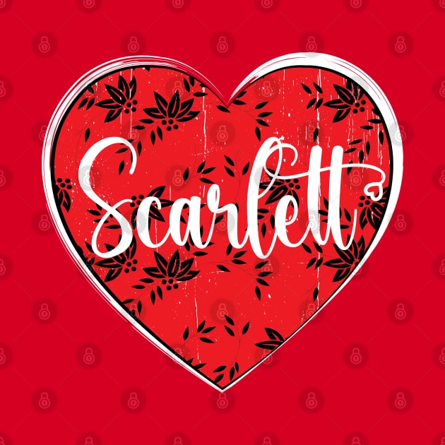 I Love Scarlett First Name I Heart Scarlett by ArticArtac