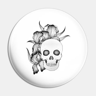 Skull with iris Pin