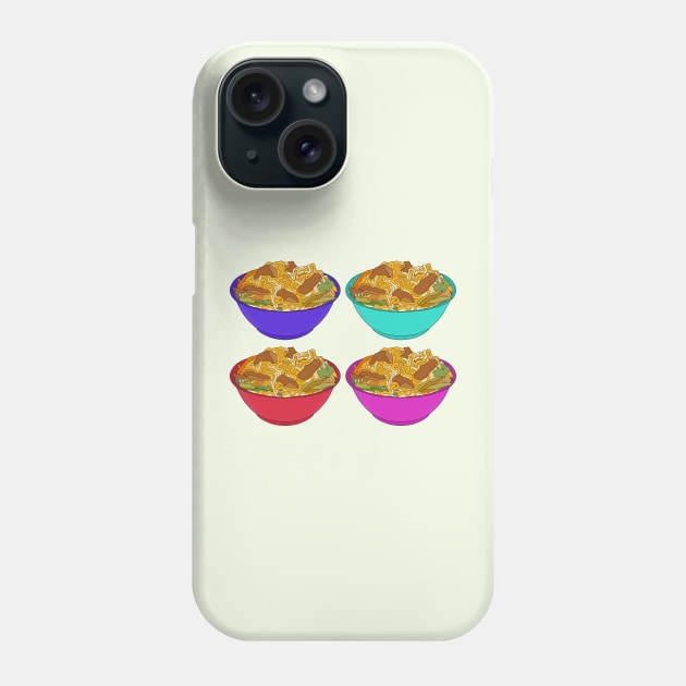 Colorful bowls of ramen noodles Phone Case by DiegoCarvalho