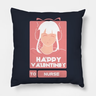 Girls in Happy Valentines Day to Nurse Pillow