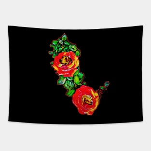 Dogs and Roses Tapestry