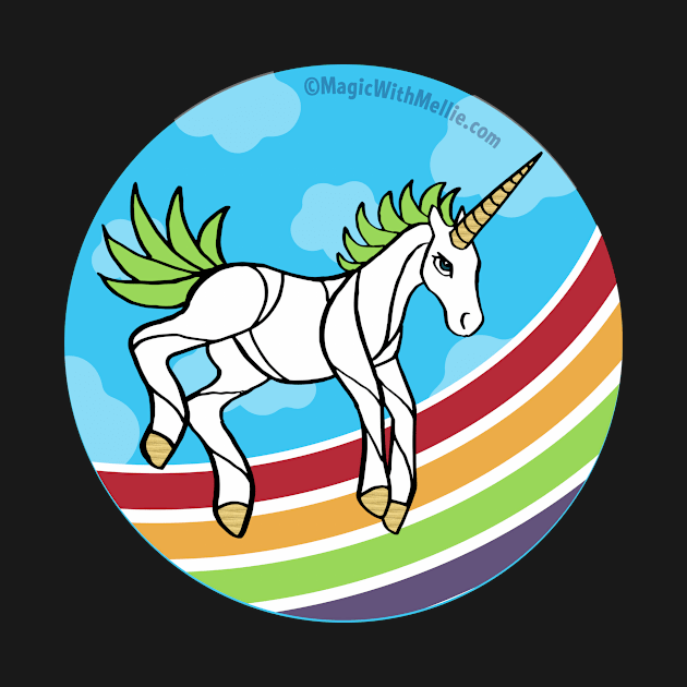 Rainbow Unicorn v11 — Dancing Uniquorn Illustration series by mellierosetest