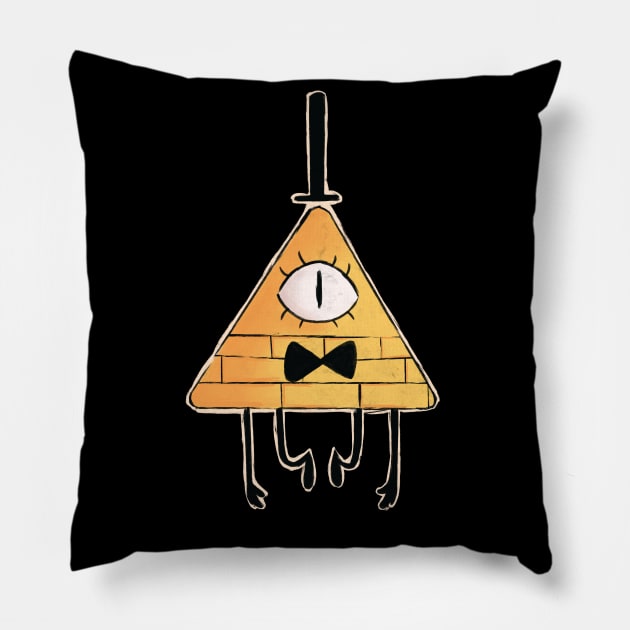 Bill Cipher Pillow by Eklerii