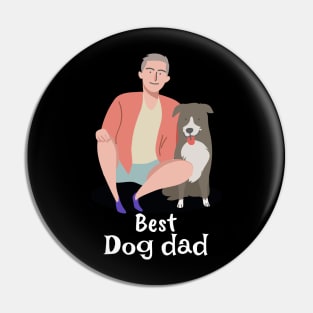 Best dog dad Pin