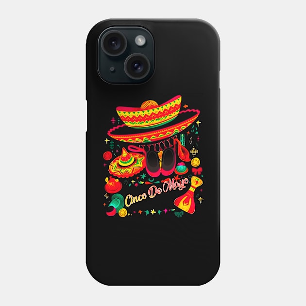 Girl Cinco de Mayo Phone Case by Marco Massano Art