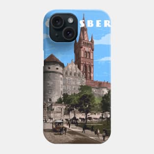 Konigsberg, Prussia, Germany.Retro travel poster Phone Case