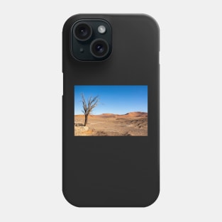 Tree in the desert. Phone Case