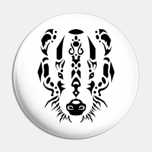 Tribal Badger Pin