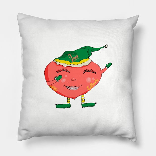 My festive heart Pillow by FilMate