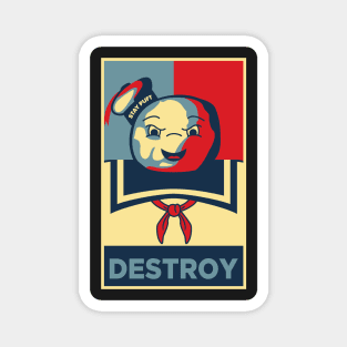 Stay Puft Destroy Ghostbusters Magnet