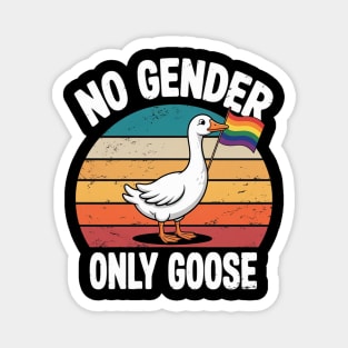 No Gender Only Goose Cute Animal Love LGBT Pride Month Magnet