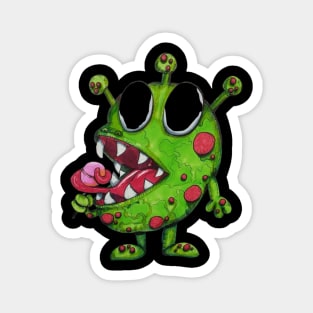 Alien With Lollypop Magnet