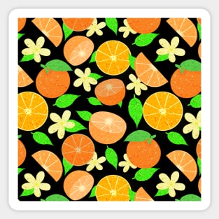 Stickers Fleurs Design 2 oranges - Stickers Malin