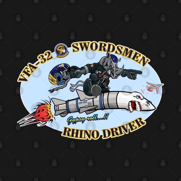 Swordsmen Rhino Nose Art by MBK