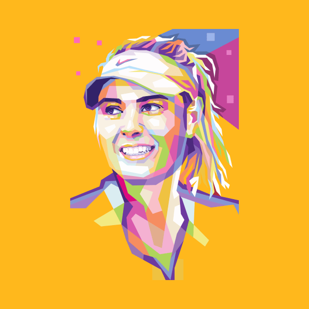 Maria Sharapova Popart by Wpap_ayy