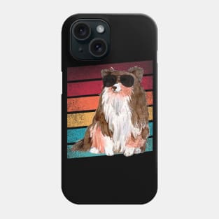 Shetland Sheepdog Sheltie Dog Vintage Phone Case