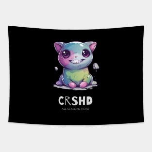 Funny outfit for the stressed, stubborn, cat, gift "CRSHD" Tapestry