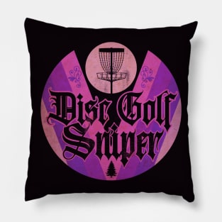 Disc Golf Purple Sunday Pillow