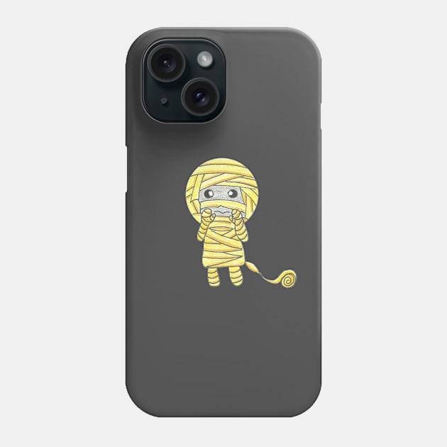 Mummy Phone Case by Loose Tangent Arts