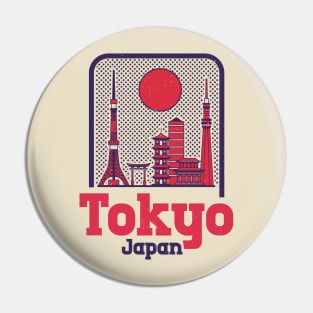 Tokyo Japan Vintage Pin